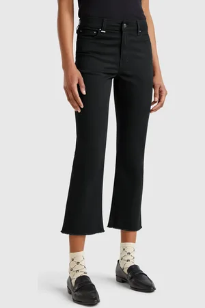 Benetton Pantalón Cropped Cinco Bolsillos