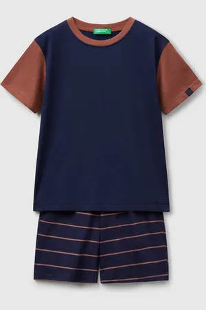 Benetton Pijama Corto De Puro Algodón