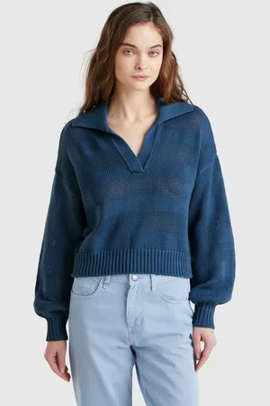 Benetton Jersey Tipo Polo 100% Algodón