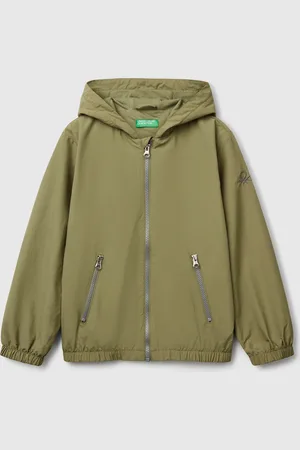 Benetton Chaqueta De Nailon Con Capucha