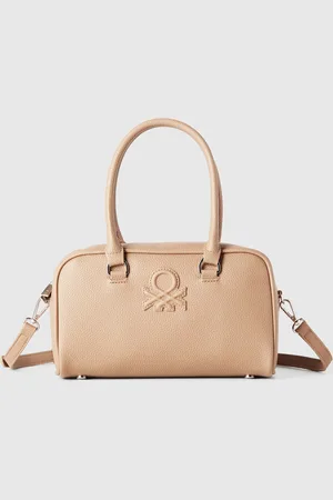 Benetton Bolso De Mano En Tejido Revestido
