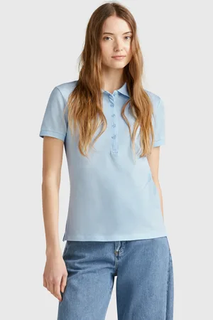 Benetton Polo Slim Fit De Algodón Elástico