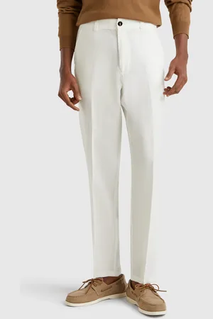 Benetton Chinos De Puro Lino