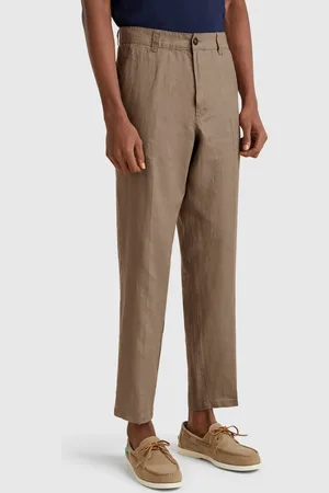 Benetton Chinos De Puro Lino