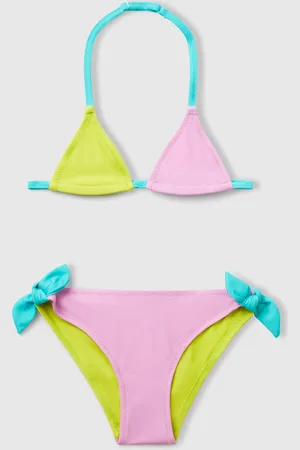Benetton Bikini De Playa Con Bloques De Color
