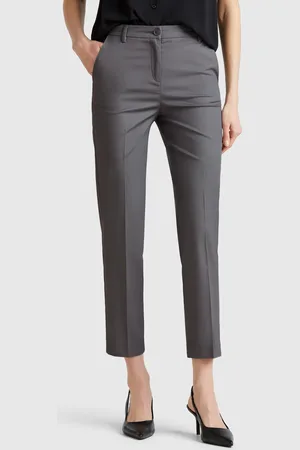 Benetton Chinos De Algodón Elástico