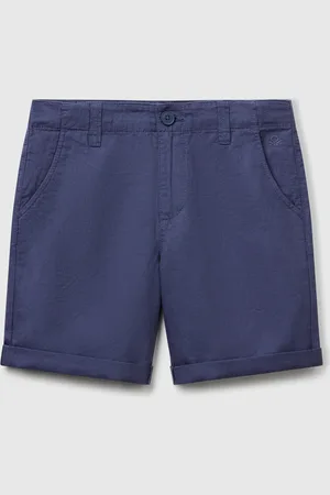 Benetton Bermudas Chinas En Mezcla De Lino