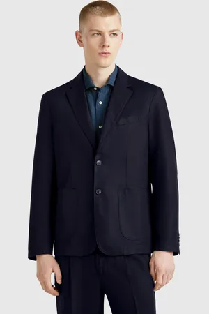 Benetton Americana Slim Fit En Mezcla De Lino