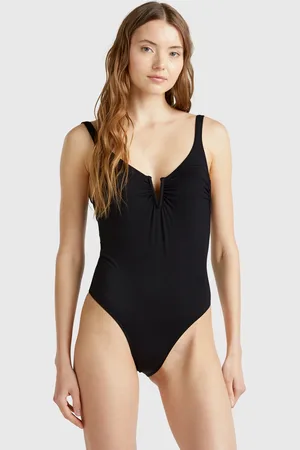 Benetton Bañador De Una Pieza Con Detalle De V