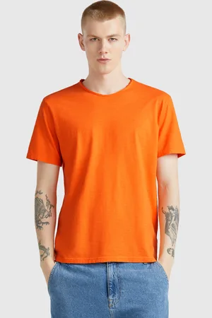 Benetton Camiseta Ámbar De Algodón Flameado