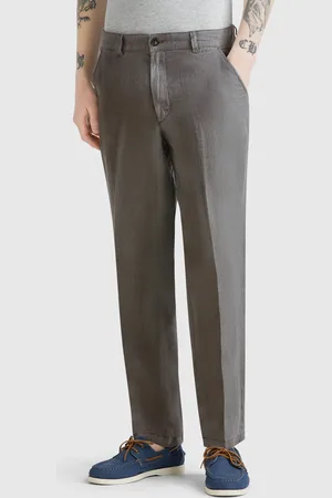 Benetton Chinos De Puro Lino