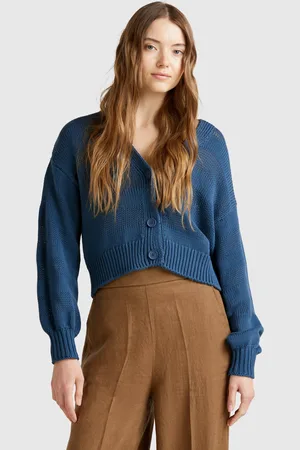 Benetton Cárdigan De Punto 100% Algodón