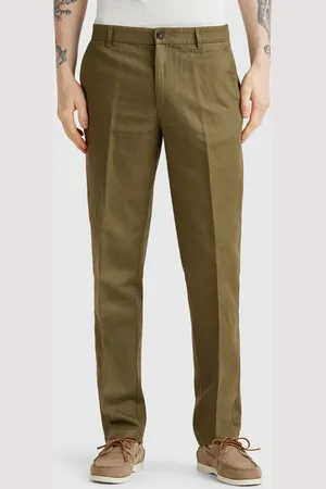Benetton Chinos Slim Fit En Mezcla De Lino