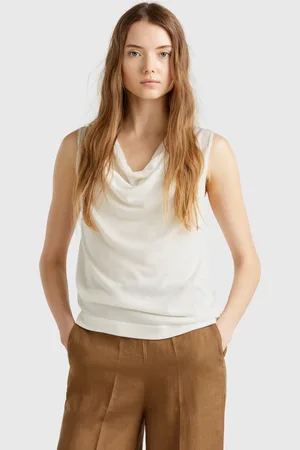 Benetton Camiseta Sin Mangas De Punto