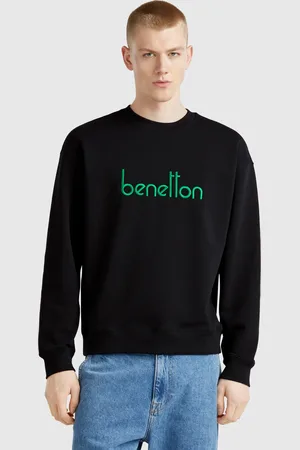 Benetton Sudadera Cálida Con Logo Bordado