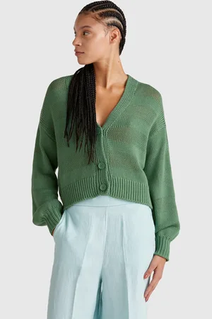 Benetton Cárdigan De Punto 100% Algodón