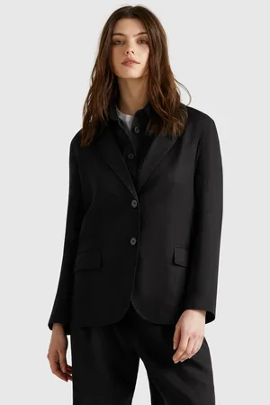 Benetton Blazer De Puro Lino