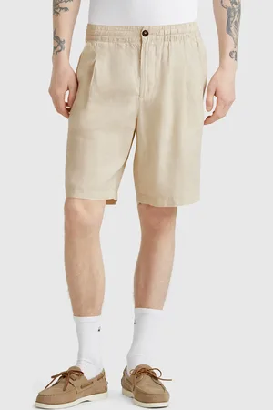 Benetton Bermudas Con Cordón De Puro Lino