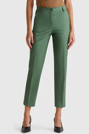 Benetton Chinos De Algodón Elástico