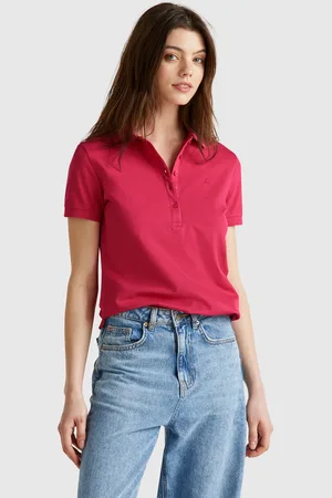 Benetton Polo Slim Fit De Algodón Elástico