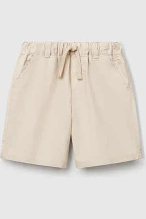 Benetton Pantalón Corto 100% Algodón Con Cordón.