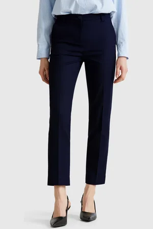 Benetton Chinos De Algodón Elástico