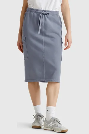 Benetton Falda Cargo De Lana