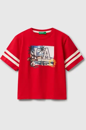 Benetton Camiseta Over Fit Con Estampado Fotográfico