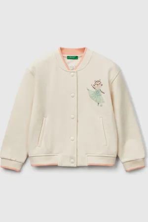 Benetton Cazadora Bomber De Felpa En Mezcla De Algodón