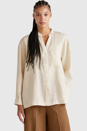 Benetton Camisa Oversize De Puro Lino