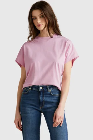 Benetton Camiseta Con Mangas De Kimono