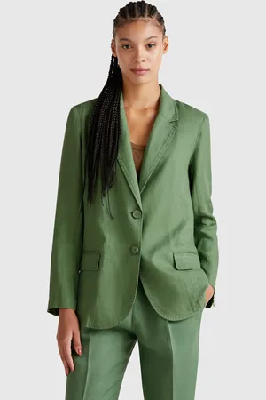 Benetton Blazer De Puro Lino