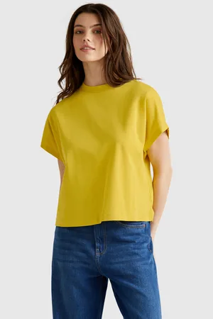 Benetton Camiseta Con Mangas De Kimono