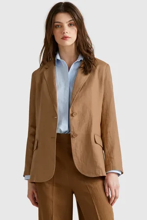 Benetton Blazer De Puro Lino