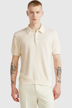 Benetton Polo De Punto De Manga Corta