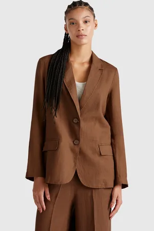 Benetton Blazer De Puro Lino