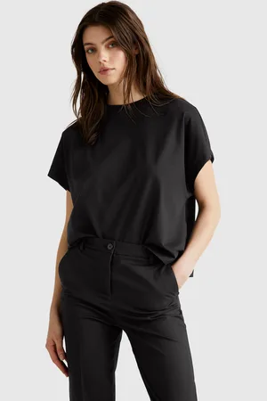 Benetton Camiseta Con Mangas De Kimono