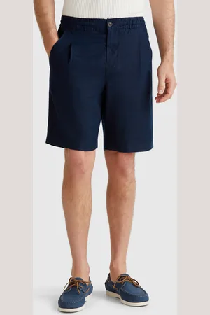 Benetton Bermudas Con Cordón De Puro Lino