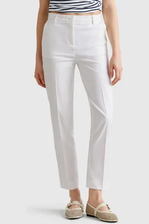 Benetton Chinos De Algodón Elástico