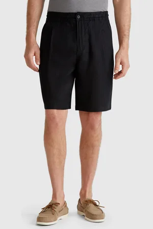 Benetton Bermudas Con Cordón De Puro Lino