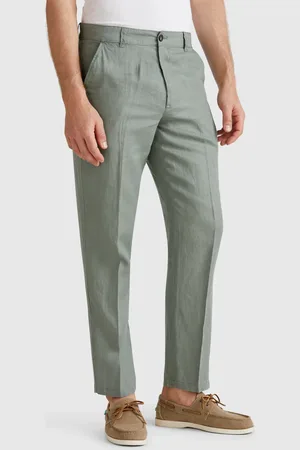 Benetton Chinos De Puro Lino