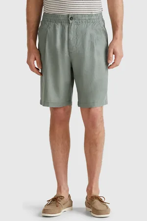 Benetton Bermudas Con Cordón De Puro Lino