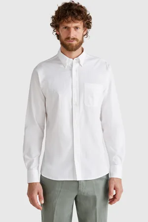 Benetton Camisa Regular Fit Con Botones