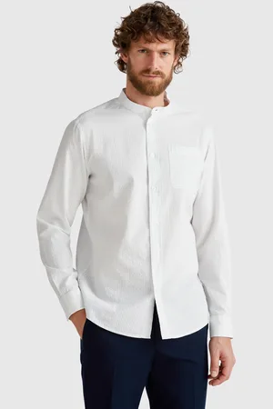 Benetton Camisa Coreana A Rayas