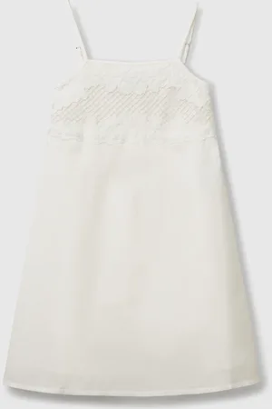 Benetton Vestido Con Top Bordado