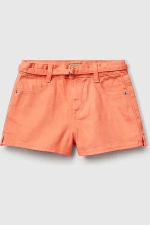 Benetton Pantalones Cortos Con Cinturón
