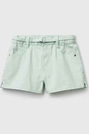 Benetton Pantalones Cortos Con Cinturón