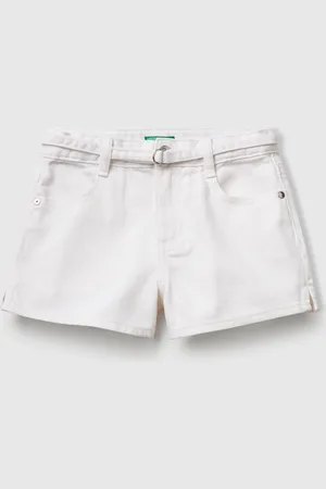 Benetton Pantalones Cortos Con Cinturón
