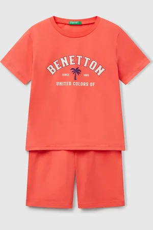Benetton Pijama 100% Algodón Con Logo
