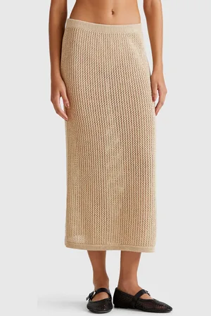 Benetton Falda Punto Tricot